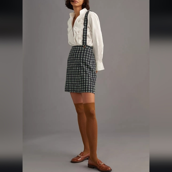 Anthropologie Black and White Checkered Skirt - Picture 6 of 11